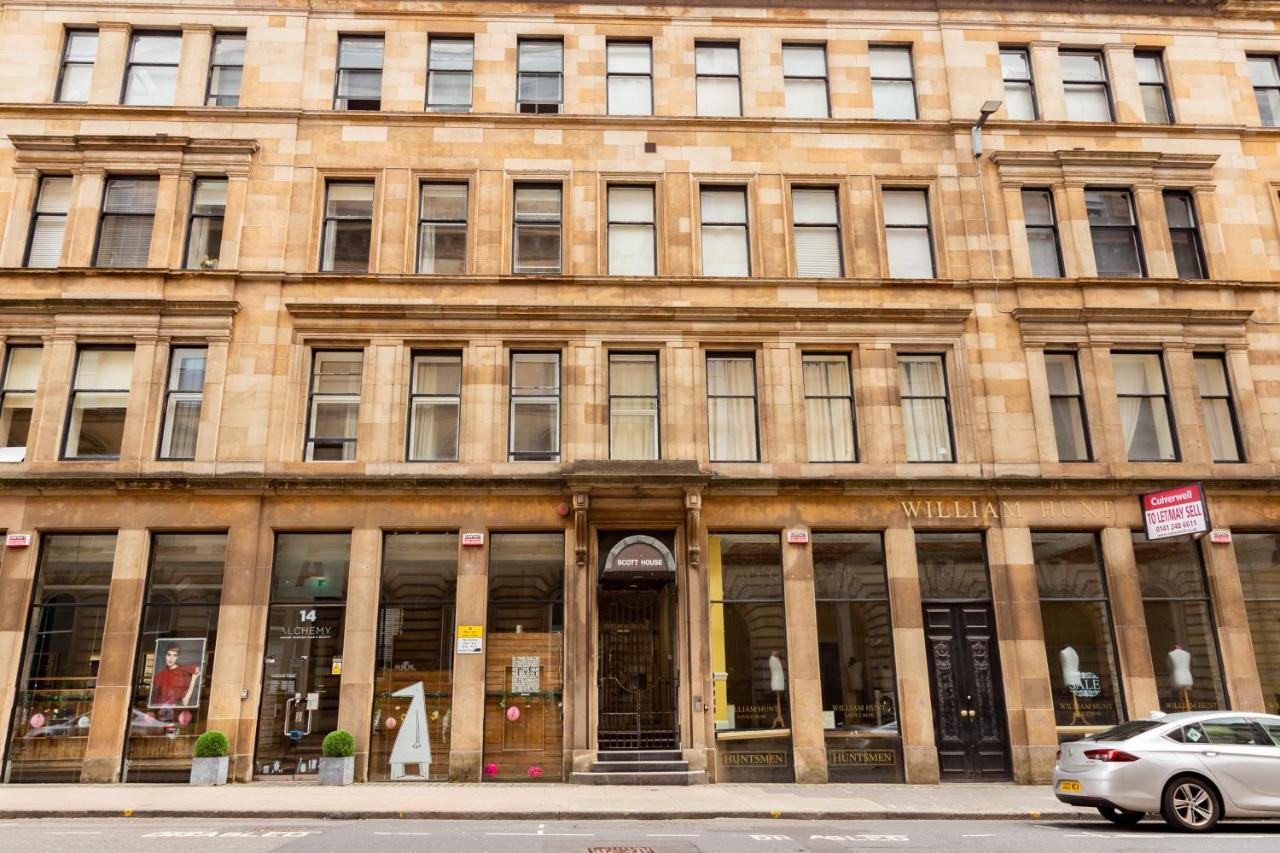 غلاسغو Modern Merchant City Apartment By George Square المظهر الخارجي الصورة